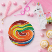 Lollipop Paper-Borden Papieren Bordje (Feest)