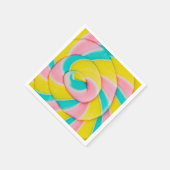 Lollipop papieren servetten (Hoek)