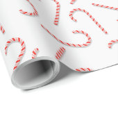 Lollipop patroon met snoep Canes kerstseizoen Cadeaupapier (Rol Hoek)