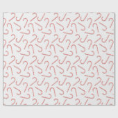 Lollipop patroon met snoep Canes kerstseizoen Cadeaupapier (Vlak)