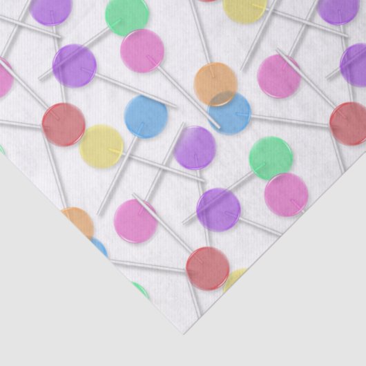 Lollipop-patroon, zoet, trappelpapier tissuepapier (Detail)