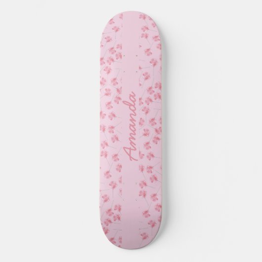 Lollipop Pink skateboard voor haar (Voorkant)