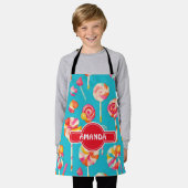 Lollipop Rainbow Kleurrijke Gepersonaliseerde Patr Schort (Gedragen)