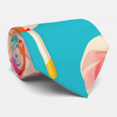 Lollipop Rainbow Kleurrijke Gepersonaliseerde Patr Stropdas (Opgerold)