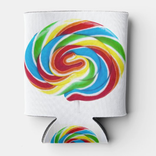Lollipop Rainbow Swirl Blikjeskoeler (Voorkant)