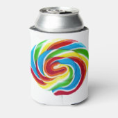 Lollipop Rainbow Swirl Blikjeskoeler (Blikje Achterkant)