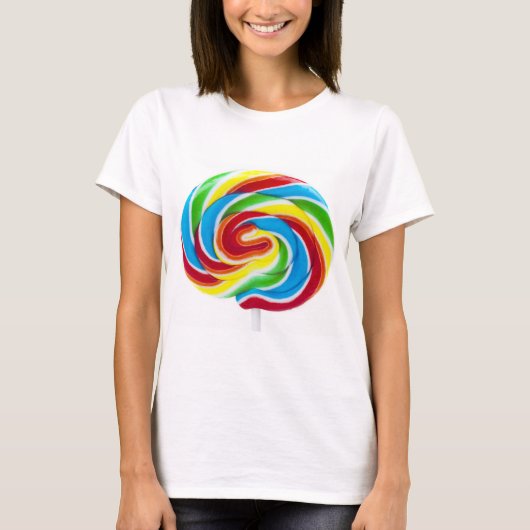 Lollipop Rainbow Swirl T-shirt (Voorkant)