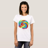Lollipop Rainbow Swirl T-shirt (Voorkant volledig)