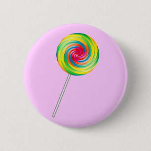 Lollipop Ronde Button 5,7 Cm
