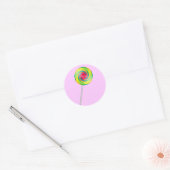 Lollipop Ronde Sticker (Envelop)