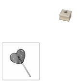 Lollipop Rubber Stamp Rubberstempel (Gestempeld)