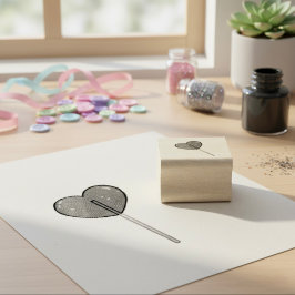 Lollipop Rubber Stamp Rubberstempel