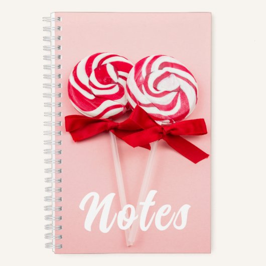 Lollipop schattig roze notitieboek (Voorkant)