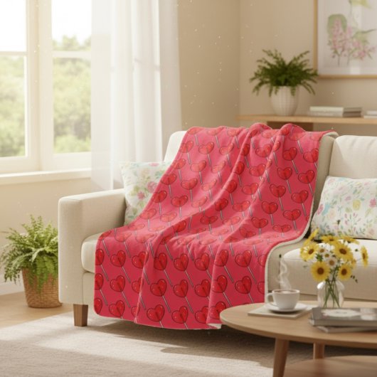 Lollipop Sherpa Blanket Sherpa Deken