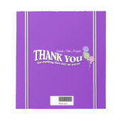 Lollipop Snoep Bar, omloop Notitieblok (Voorkant)