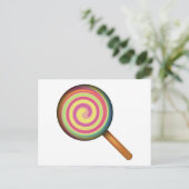 Lollipop Snoep - Emoji Briefkaart (Staand voorkant)