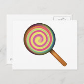 Lollipop Snoep - Emoji Briefkaart (Voorkant / Achterkant)