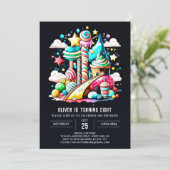 Lollipop Snoep Fantasy Verjaardag Kaart (Staand voorkant)