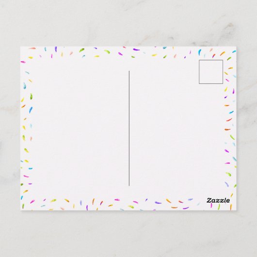 Lollipop Snoep illustratie heeft een zoete dag Briefkaart (Achterkant)