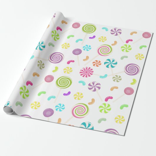 Lollipop Snoep-inpakpapier Cadeaupapier (Uitgerold)