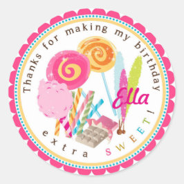 Lollipop Snoep Land Verjaardag Stickers
