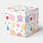 Lollipop Snoep Patroon kleurrijk Bedankdoosjes (Achterkant)