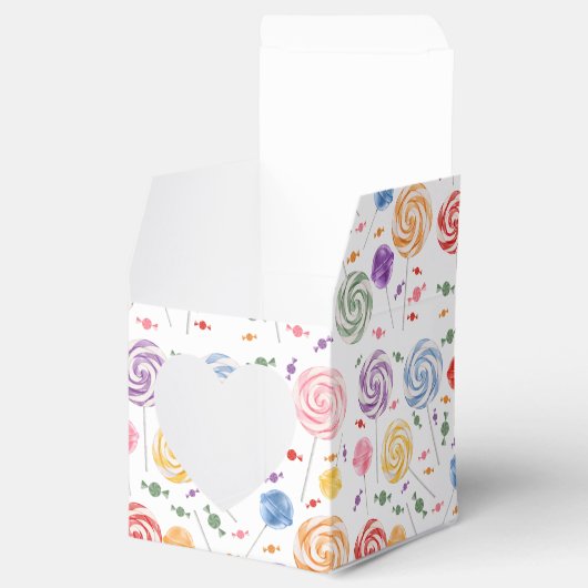 Lollipop Snoep Patroon kleurrijk Bedankdoosjes (Geopend)