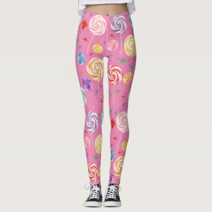 Lollipop Snoep Patroon kleurrijk Leggings