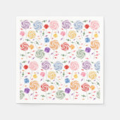 Lollipop Snoep Patroon kleurrijk Servet (Voorkant)