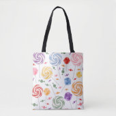 Lollipop Snoep Patroon kleurrijk Tote Bag (Voorkant)