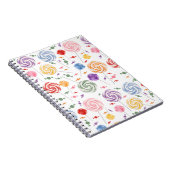 Lollipop Snoep Pattern Colorful Notitieboek (Rechterzijde)