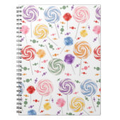 Lollipop Snoep Pattern Colorful Notitieboek (Voorkant)
