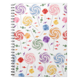 Lollipop Snoep Pattern Colorful Notitieboek