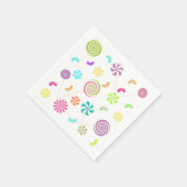 Lollipop Snoep Pattern Papieren servetten (Hoek)