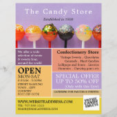 Lollipop-Snoep, suikerwerk Adverteren Flyer (Voorkant)