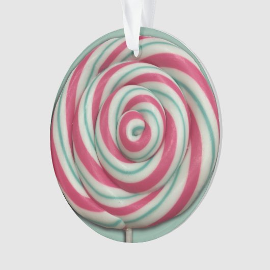 Lollipop Snoep Swirl Ornament (voorkant)