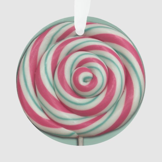 Lollipop Snoep Swirl Ornament (voorkant)