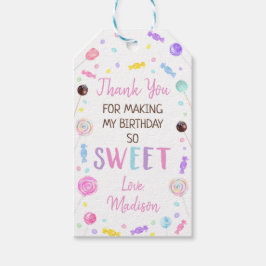 Lollipop Snoep vanavond bedankt Cadeaulabel