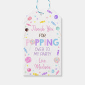 Lollipop Snoep vanavond bedankt Cadeaulabel (Voorkant)