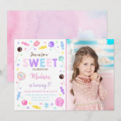 Lollipop-Snoep, zoet Kaart (Voorkant / Achterkant)