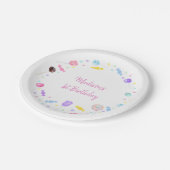 Lollipop-Snoep, zoet Papieren Bordje (Gekanteld)