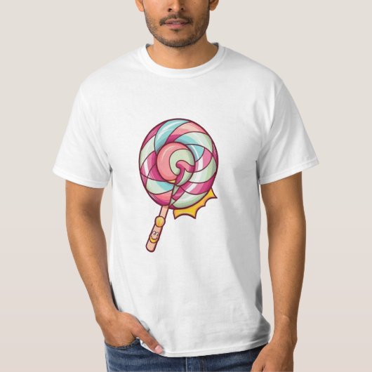 lollipop sticker t-shirt (Voorkant)