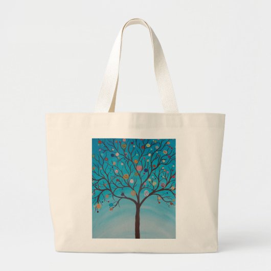 Lollipop-structuur Grote Tote Bag (Voorkant)