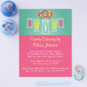 Lollipop Style Snoep Catering Business Flyer (Enkel)