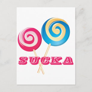 Lollipop Sucka Briefkaart