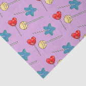 Lollipop Sweet Memory Heart Stars Kleurrijke Liefd Tissuepapier (Detail)