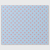 Lollipop Sweet Snoep Blue Kids Verjaardagsfeest Cadeaupapier (Vlak)