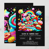 Lollipop Sweet Viering Verjaardag Kaart (Voorkant / Achterkant)