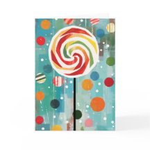Lollipop Swirl Christmas-Kaart
