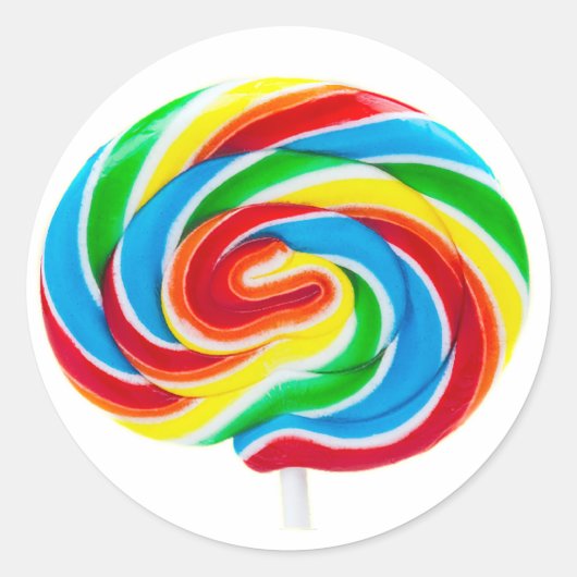 Lollipop Swirl Stickers (in 7 vormen) (Voorkant)